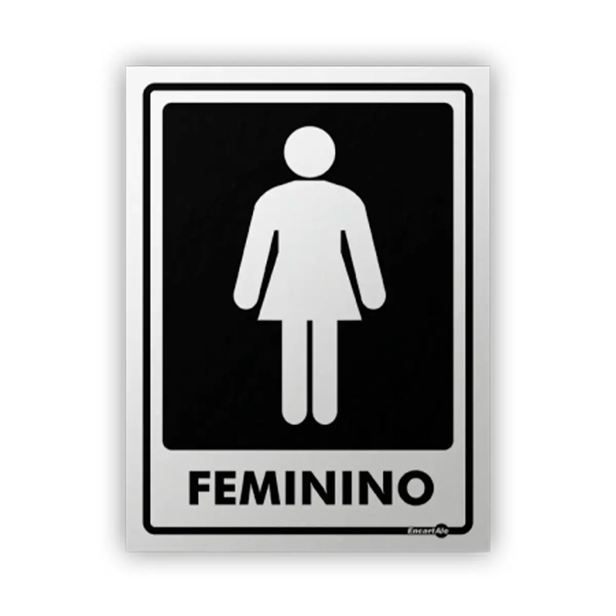 Placa Feminino Encartale