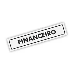 Placa Financeiro Encartale