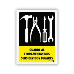Placa Guarde as Ferramentas Encartale
