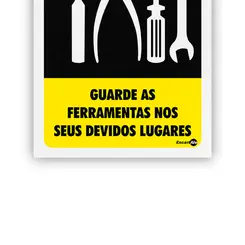 Placa Guarde as Ferramentas Encartale