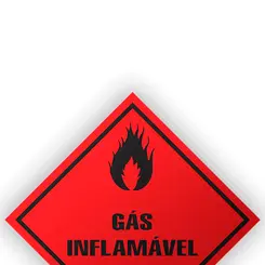 Placa Gás Inflamável Classse 2 Encartale
