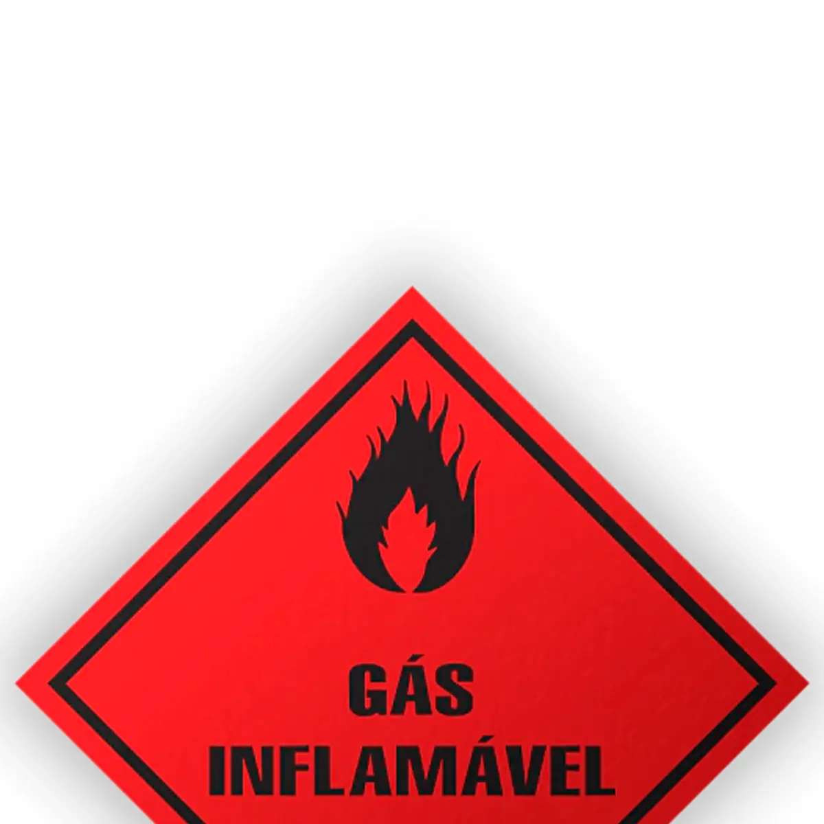 Placa Gás Inflamável Classse 2 Encartale