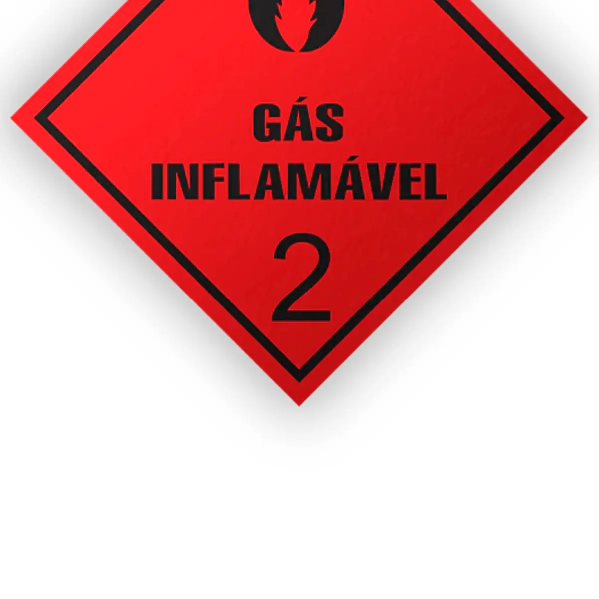 Placa Gás Inflamável Classse 2 Encartale
