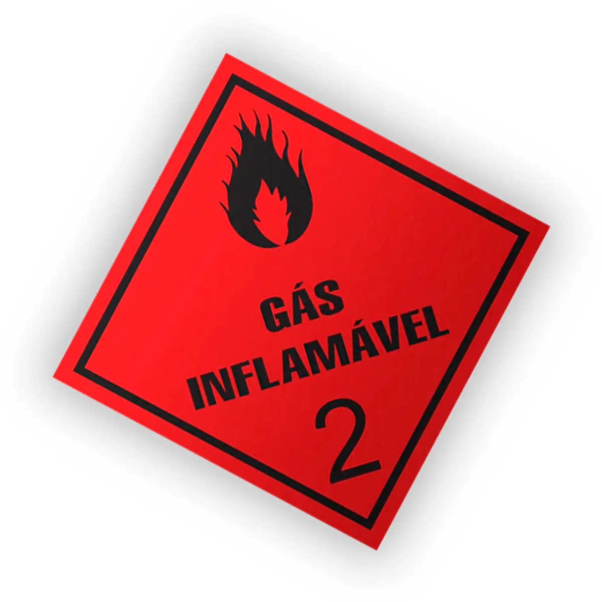 Placa Gás Inflamável Classse 2 Encartale