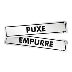 Kit Puxe/Empurre Adesivo Encartale
