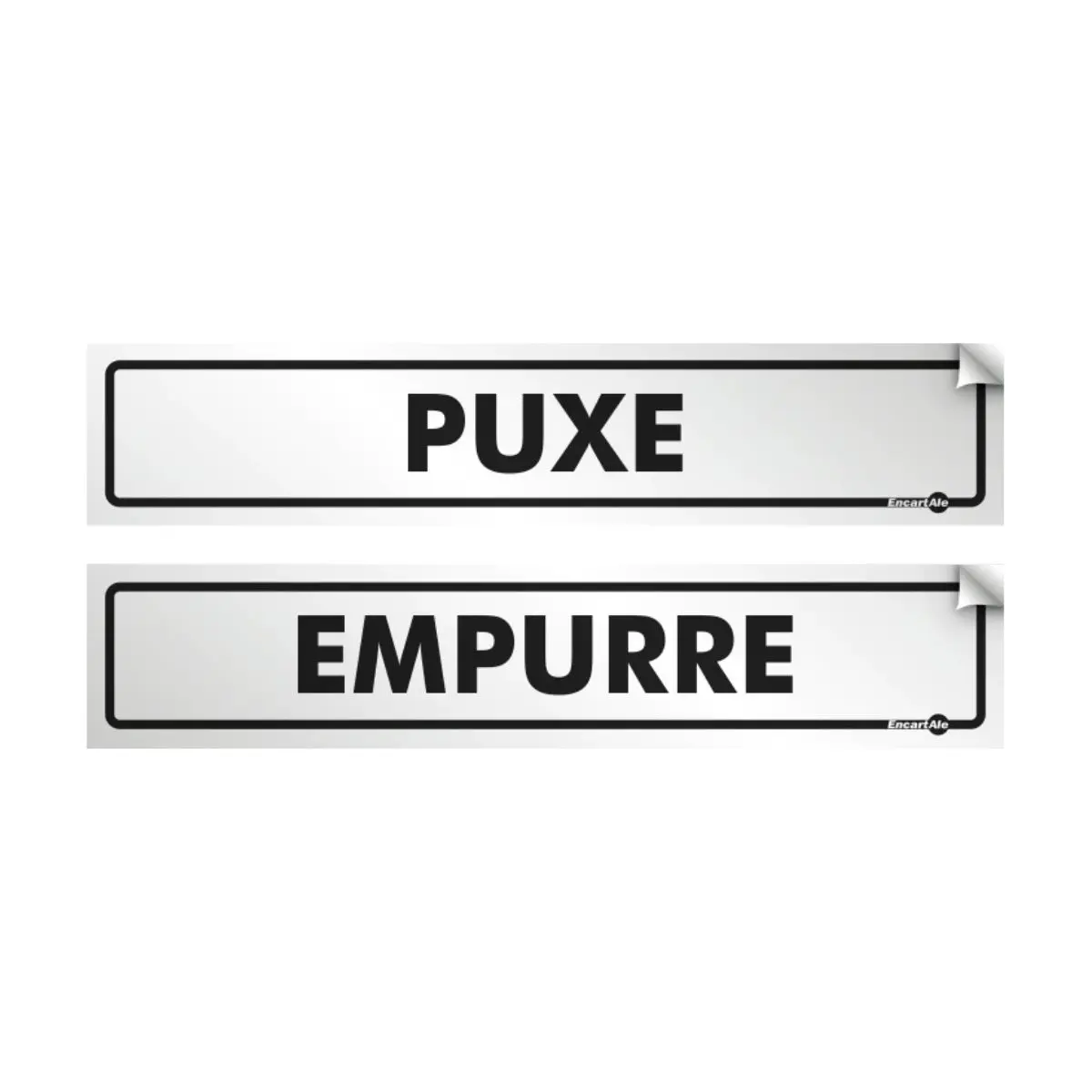Kit Puxe/Empurre Adesivo Encartale