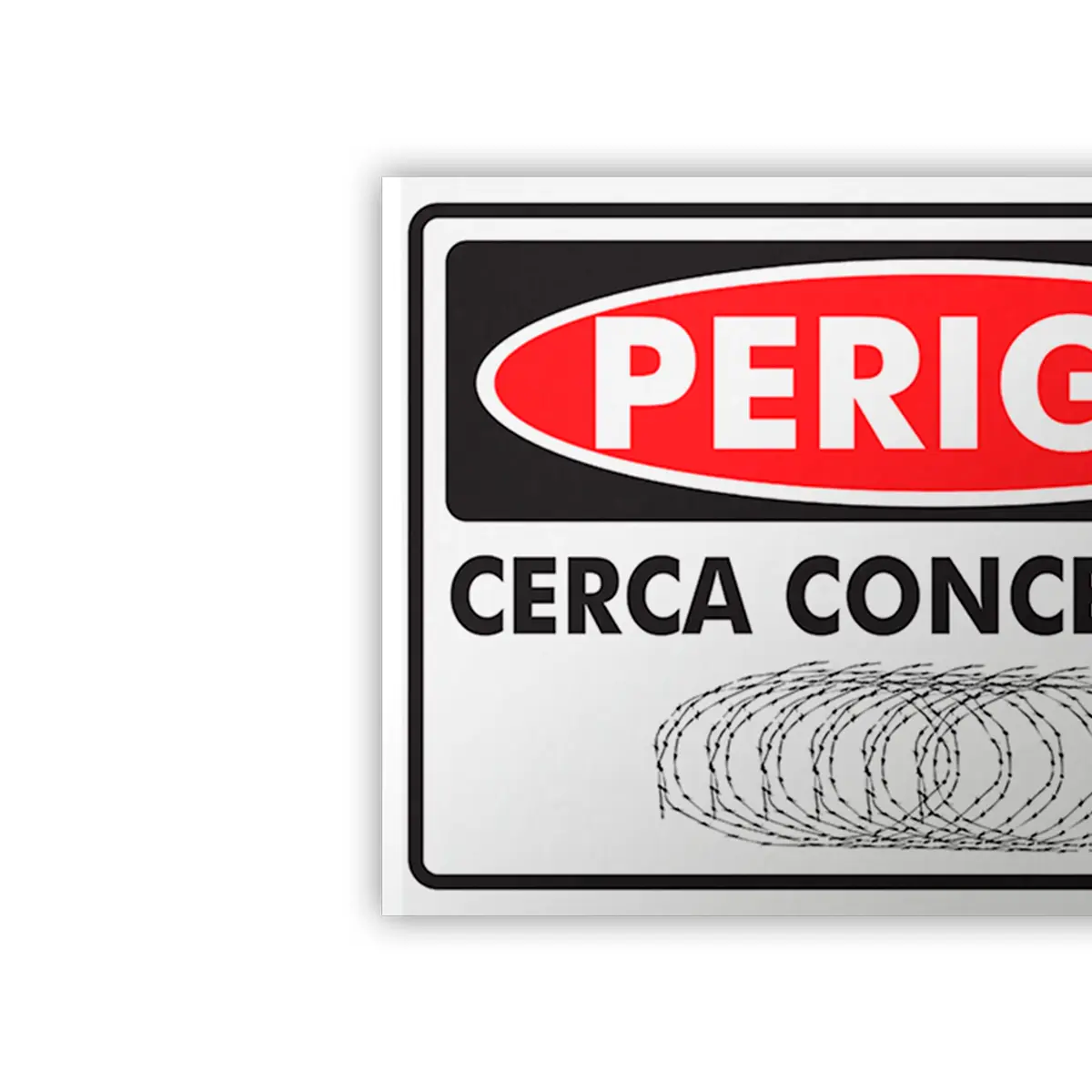 Placa Concertida (Arame Farpado) Encartale