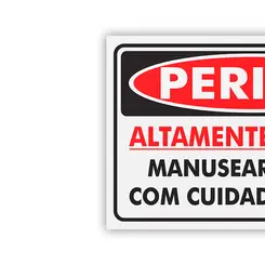 Placa Perigo Depósito de Embalagens de Agrotóxicos Encartale
