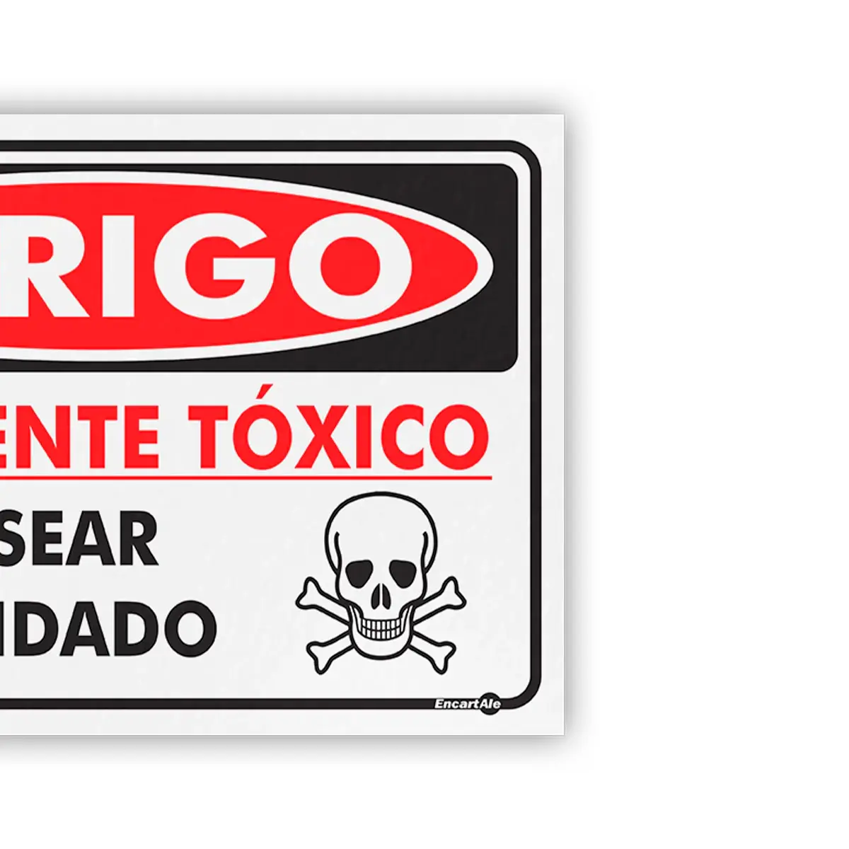 Placa Perigo Depósito de Embalagens de Agrotóxicos Encartale