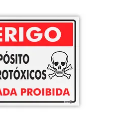 Placa Perigo Depósito de Agrotóxicos Encartale