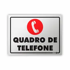 Placa Quadro de Telefone Encartale