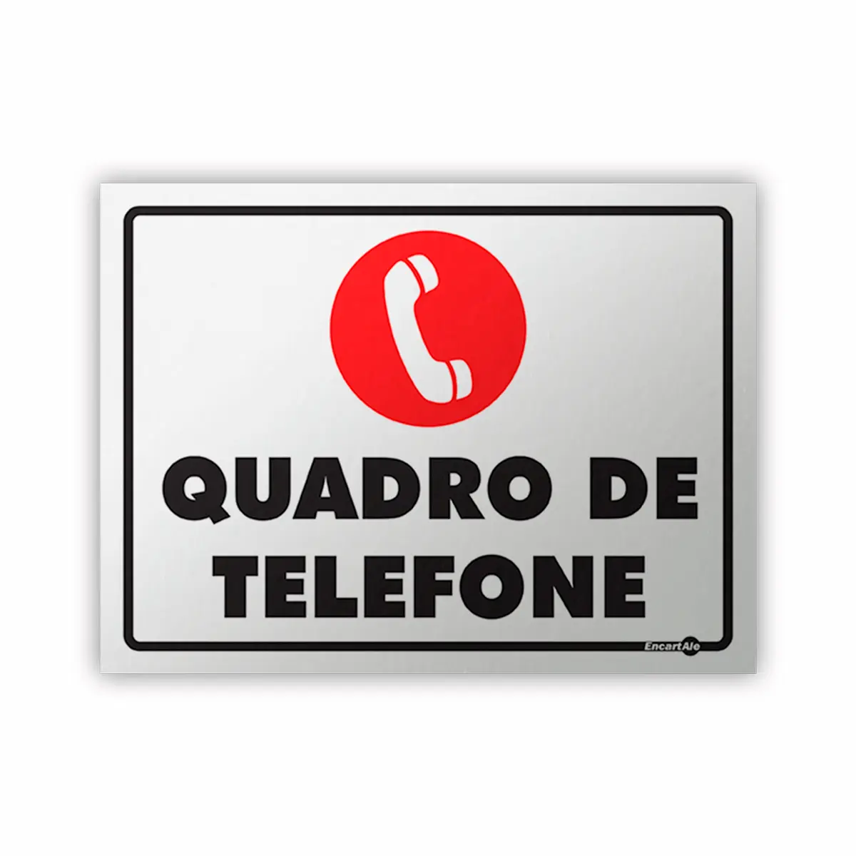 Placa Quadro de Telefone Encartale