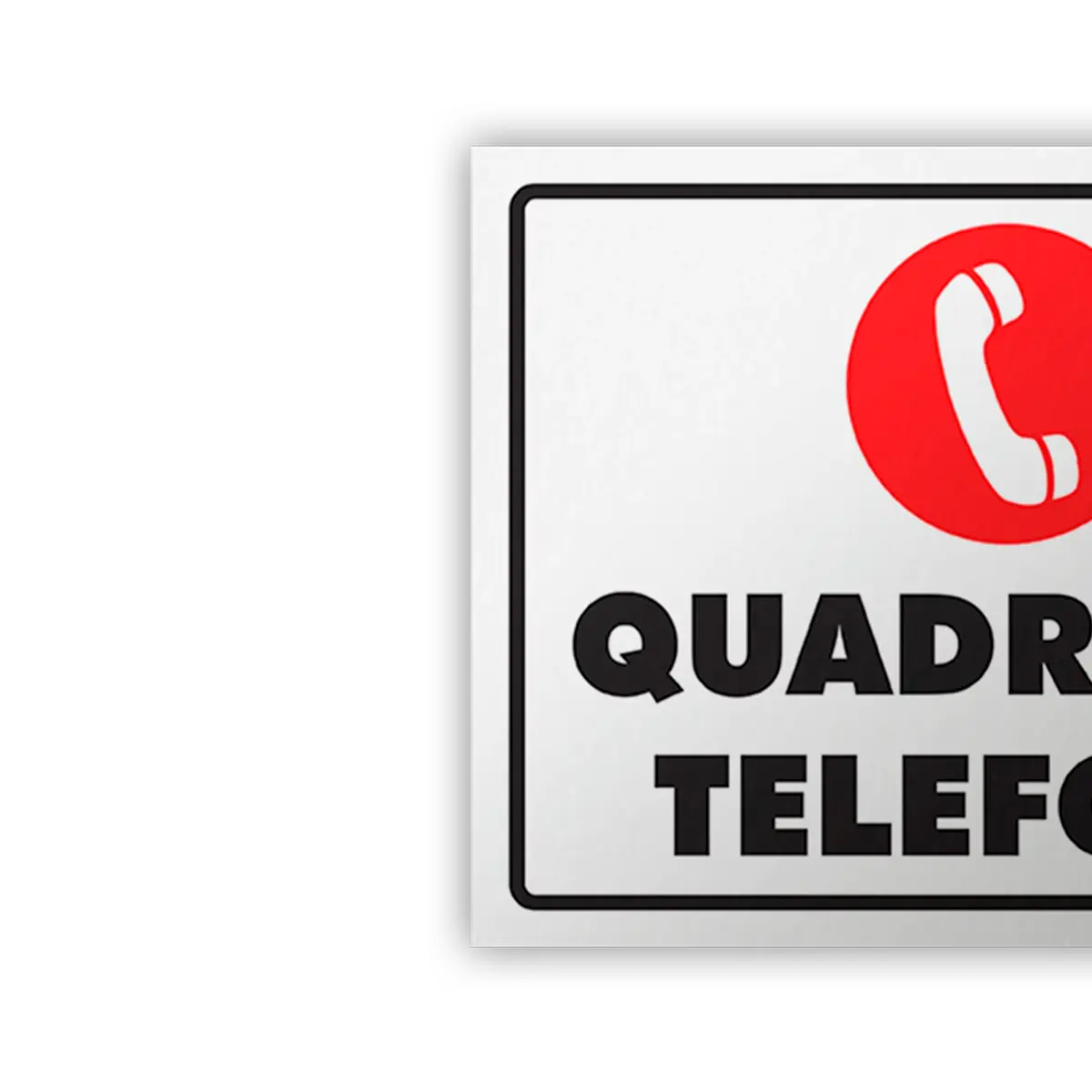 Placa Quadro de Telefone Encartale