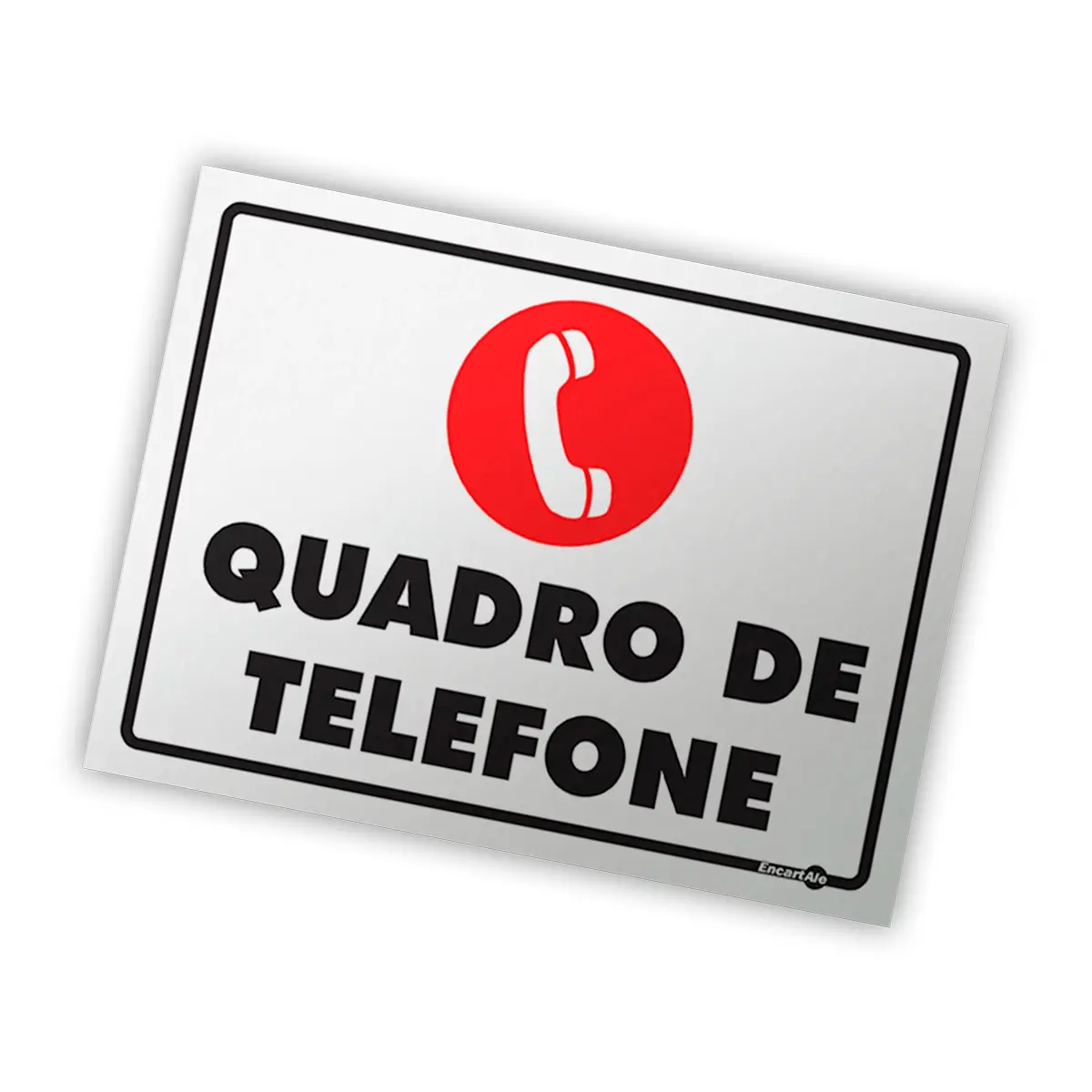 Placa Quadro de Telefone Encartale