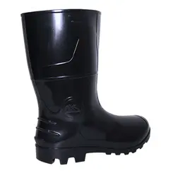Bota PVC Preta Tipo Galocha com Forro Kadesh