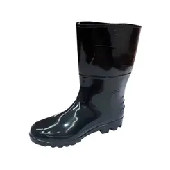 Bota PVC Preta Tipo Galocha com Forro Kadesh