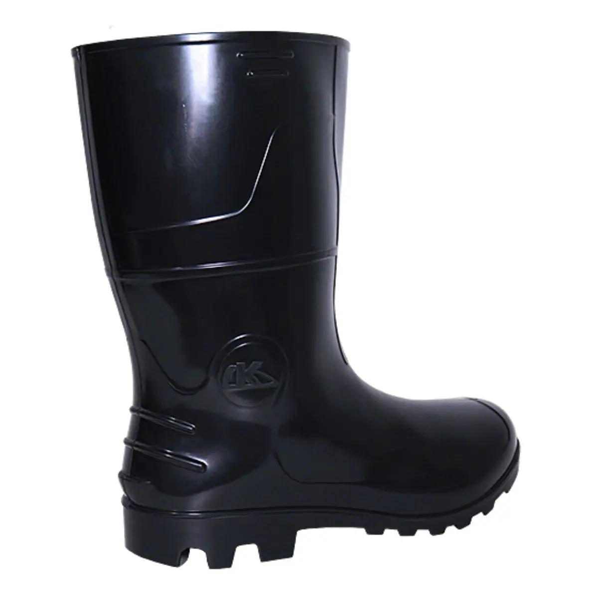 Bota PVC Preta Tipo Galocha com Forro Kadesh