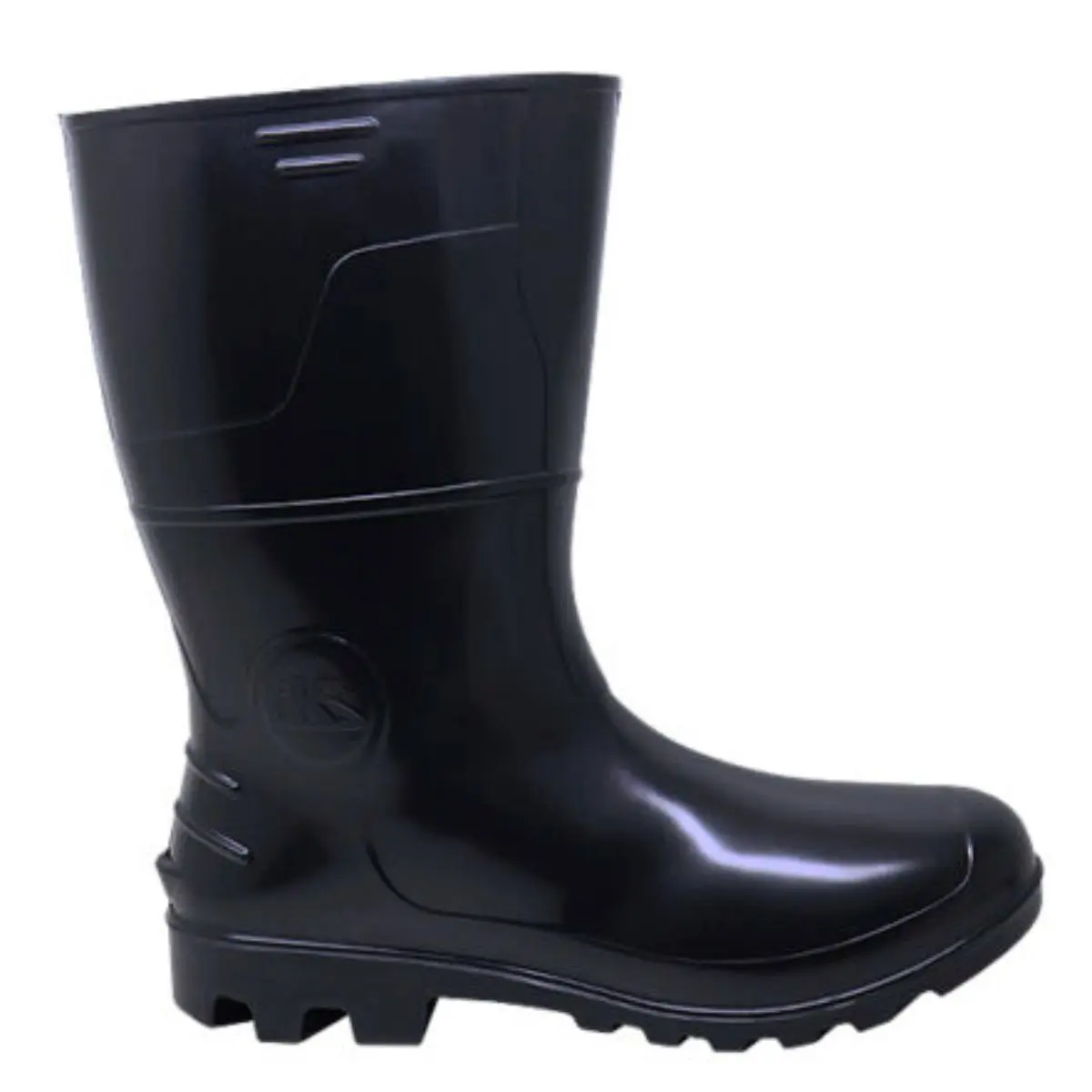 Bota PVC Preta Tipo Galocha com Forro Kadesh