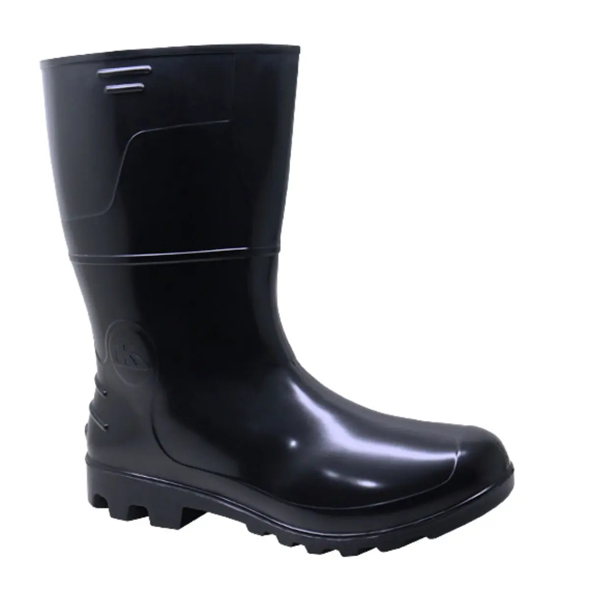 Bota PVC Preta Tipo Galocha com Forro Kadesh