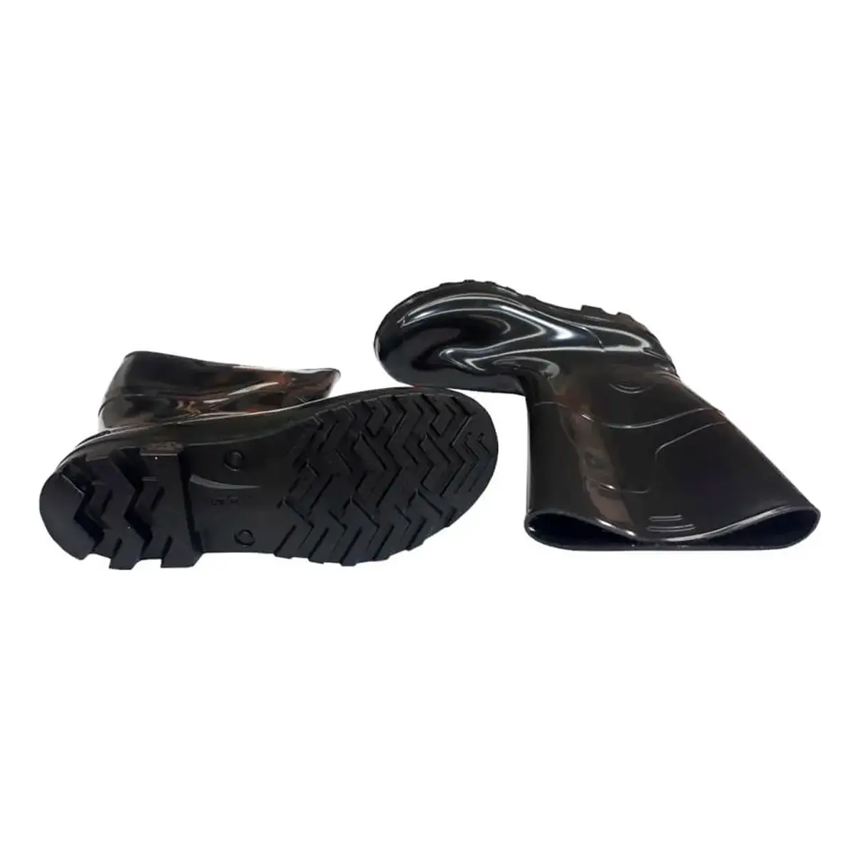 Bota PVC Preta Tipo Galocha com Forro Kadesh