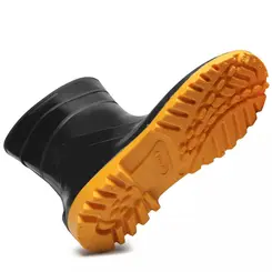 Bota de PVC Preta Solado Amarelo 82BPC600 Bracol