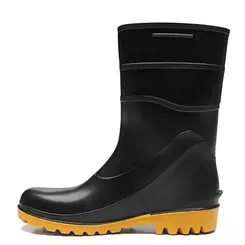 Bota de PVC Preta Solado Amarelo 82BPC600 Bracol
