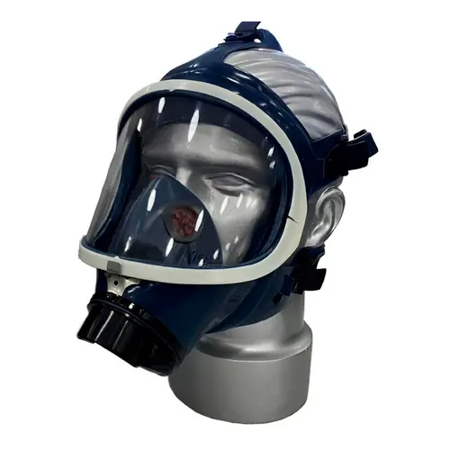 Máscara Full Face Azul ABS Plástica Air Safety