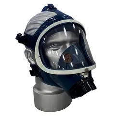 Máscara Full Face Azul ABS Plástica Air Safety