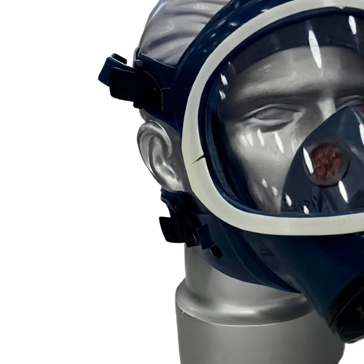 Máscara Full Face Azul ABS Plástica Air Safety