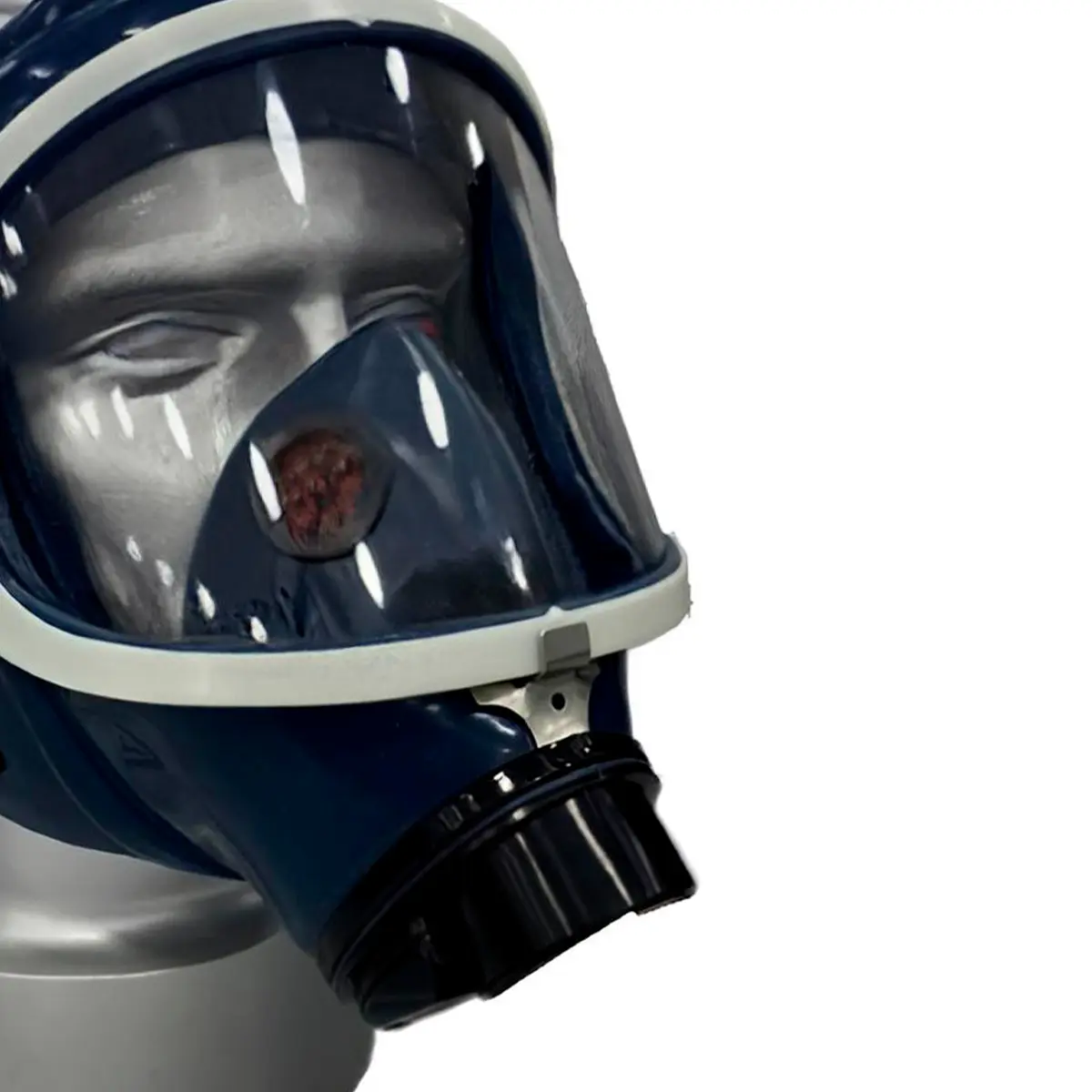 Máscara Full Face Azul ABS Plástica Air Safety
