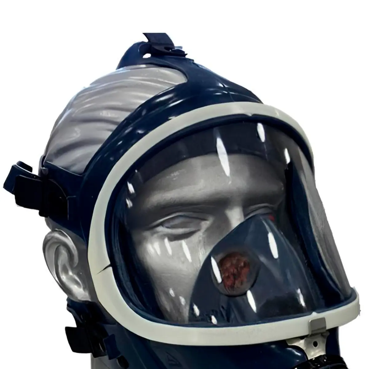 Máscara Full Face Azul ABS Plástica Air Safety