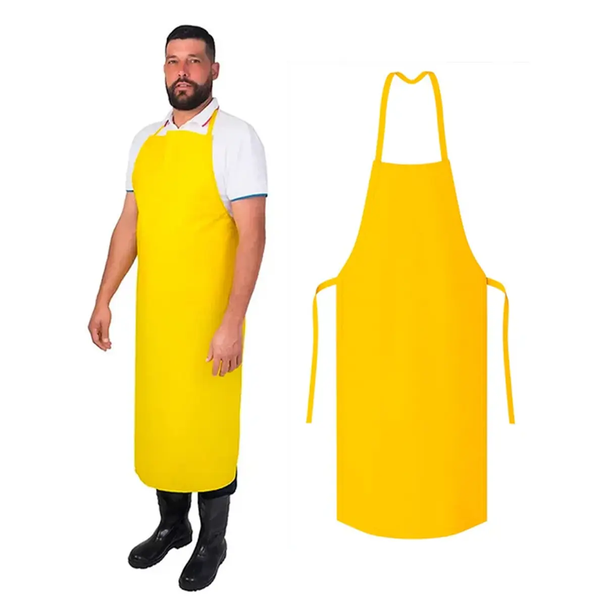 Avental Químico Nylon Amarelo Ouro Vértice