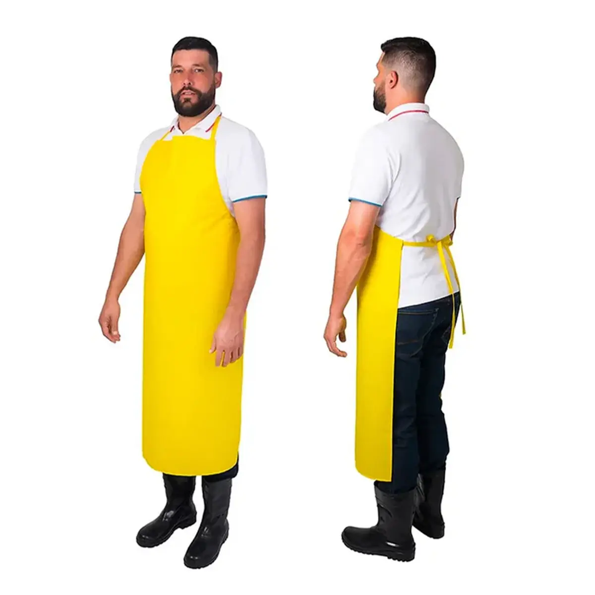 Avental Químico Nylon Amarelo Ouro Vértice