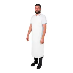 Avental Químico Nylon Branco Vértice- 120x70