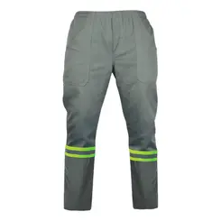 Calça Brim C/B e Zíper Cinza com Refletivo E.J. Simões
