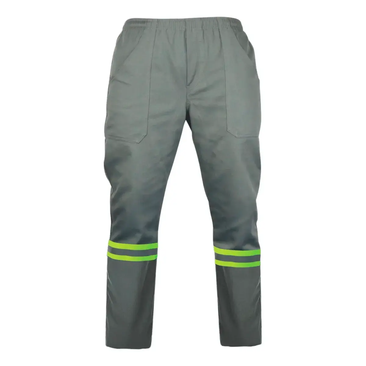 Calça Brim C/B e Zíper Cinza com Refletivo E.J. Simões