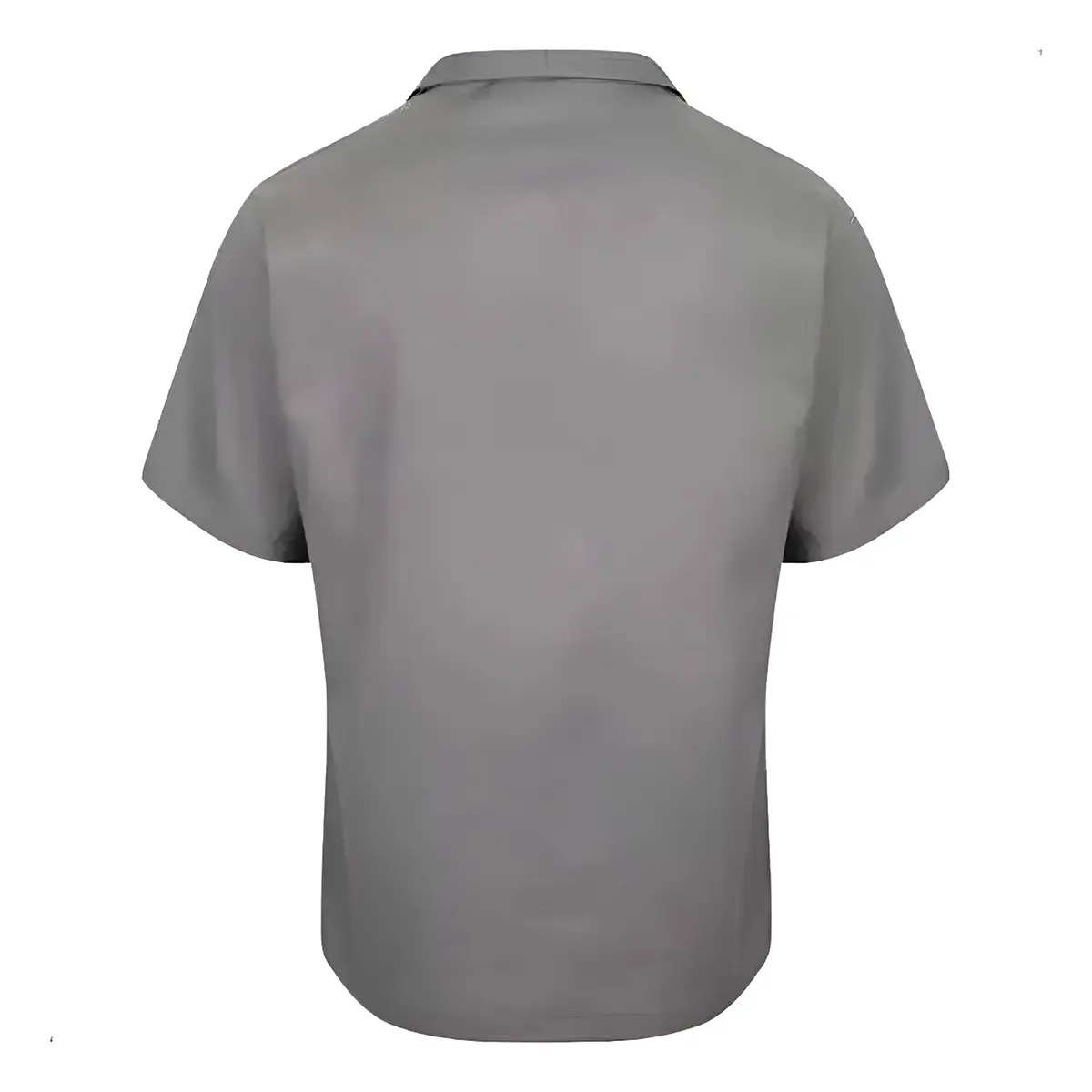 Camisa Brim Manga Curta Cinza Maicol