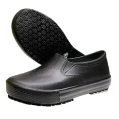 Tênis Antiderrapante Eva BB80 Preto com Listra Cinza Soft Work