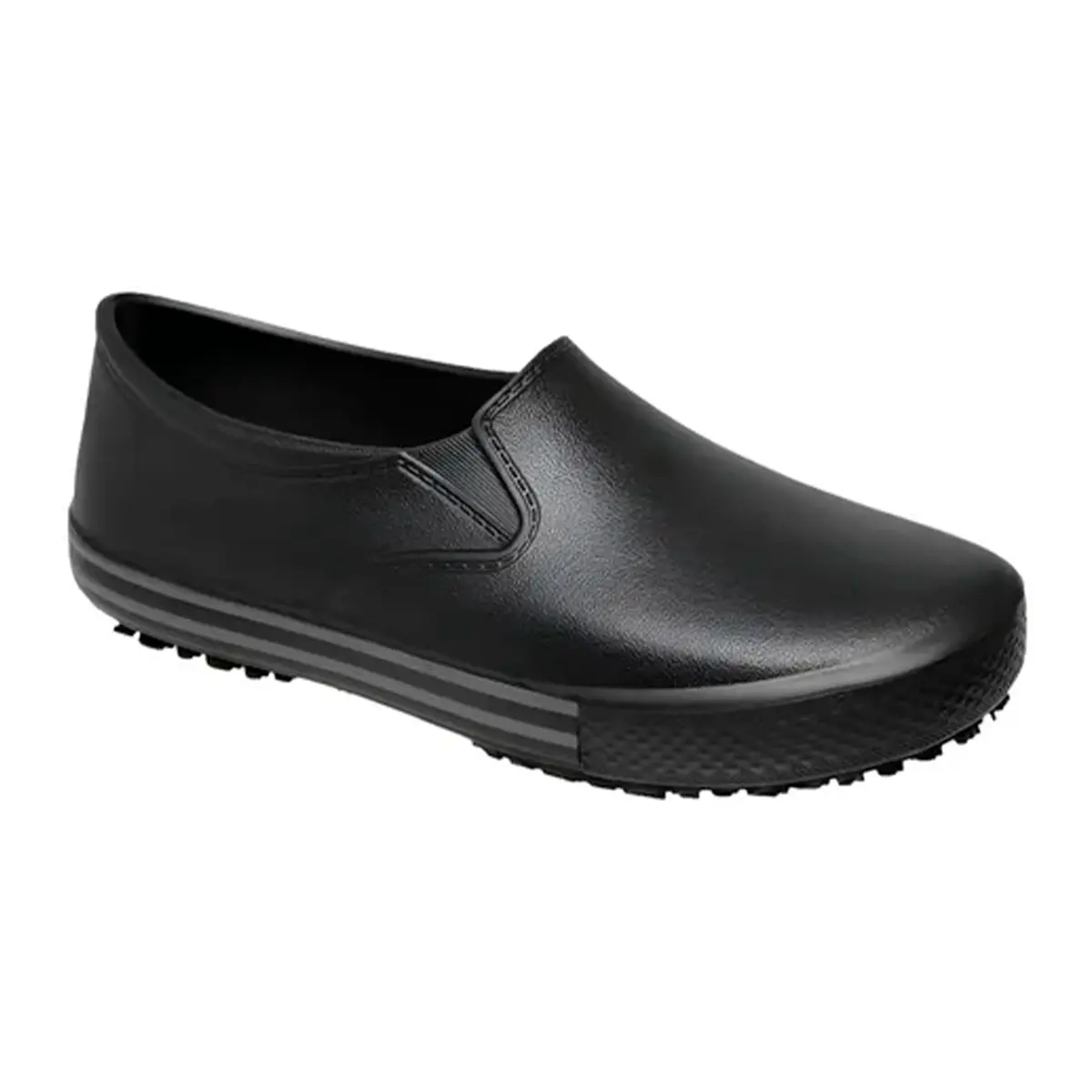 Tênis Antiderrapante Eva BB80 Preto com Listra Cinza Soft Work