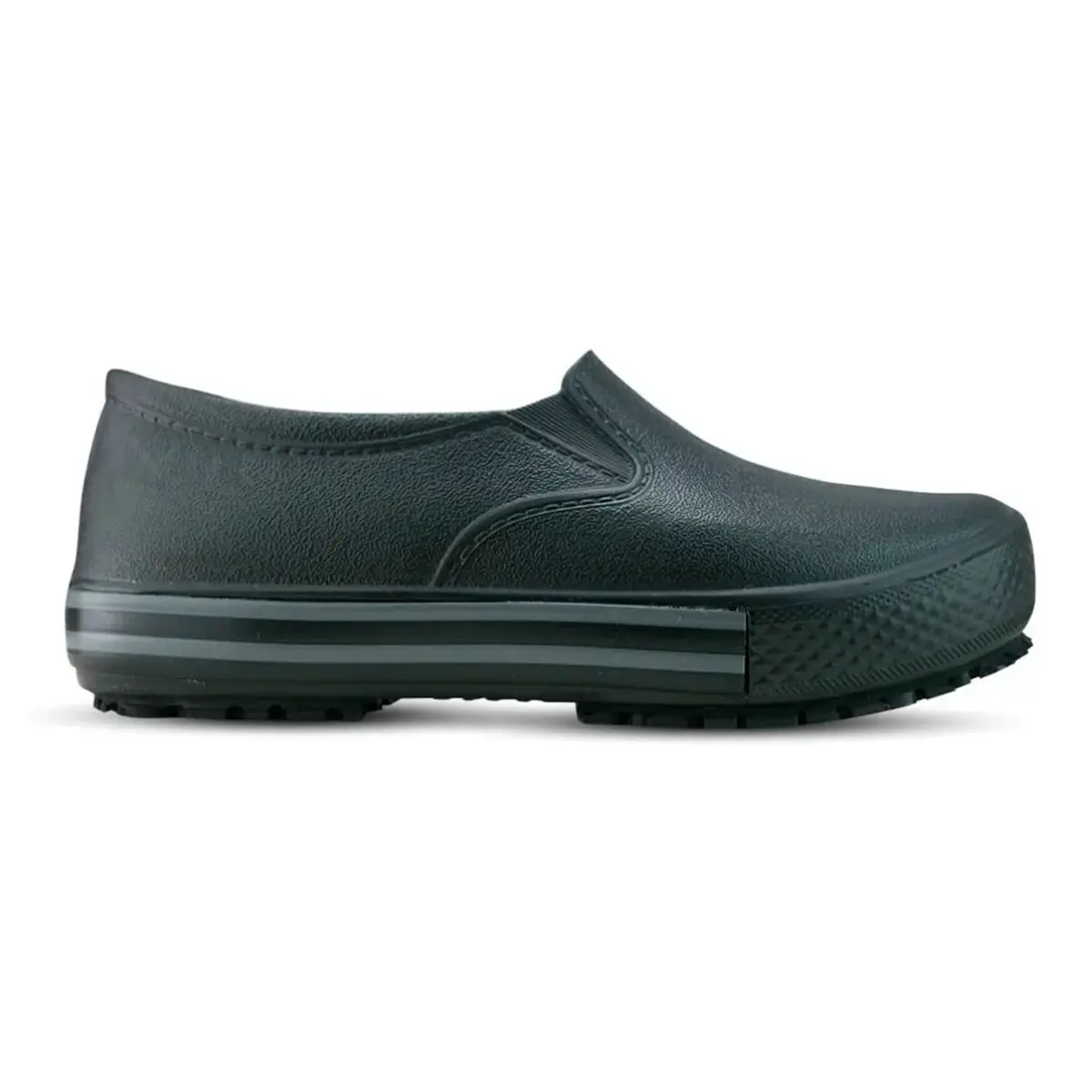 Tênis Antiderrapante Eva BB80 Preto com Listra Cinza Soft Work