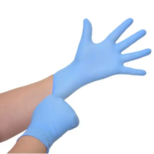 Luva Descartável Nitrílica Azul Medix para uso Geral - Caixa com 100 unidades