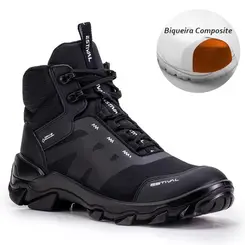 Bota de Segurança Hybrid Future com Bico Composite All Black - Estival