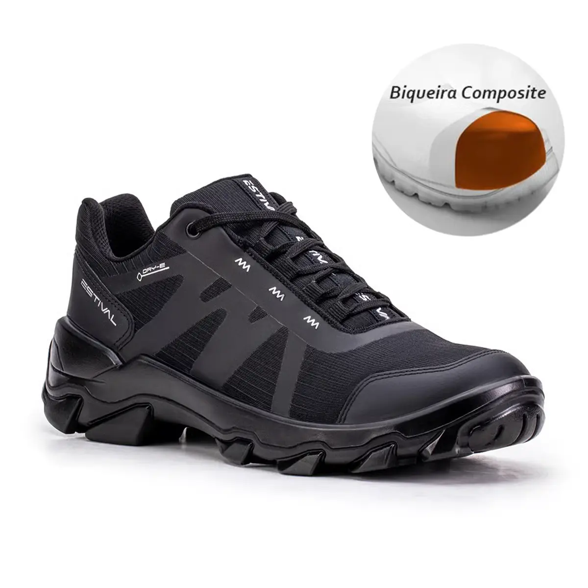 Sapato de Segurança Hybrid Smart Bico Composite All Black