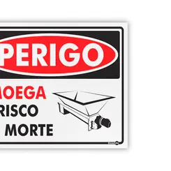Placa Perigo Moage Risco de Morte - Encartale