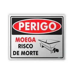 Placa Perigo Moage Risco de Morte - Encartale