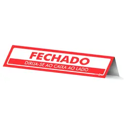Placa Aberto/Fechado  - Encartale