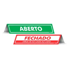 Placa Aberto/Fechado  - Encartale
