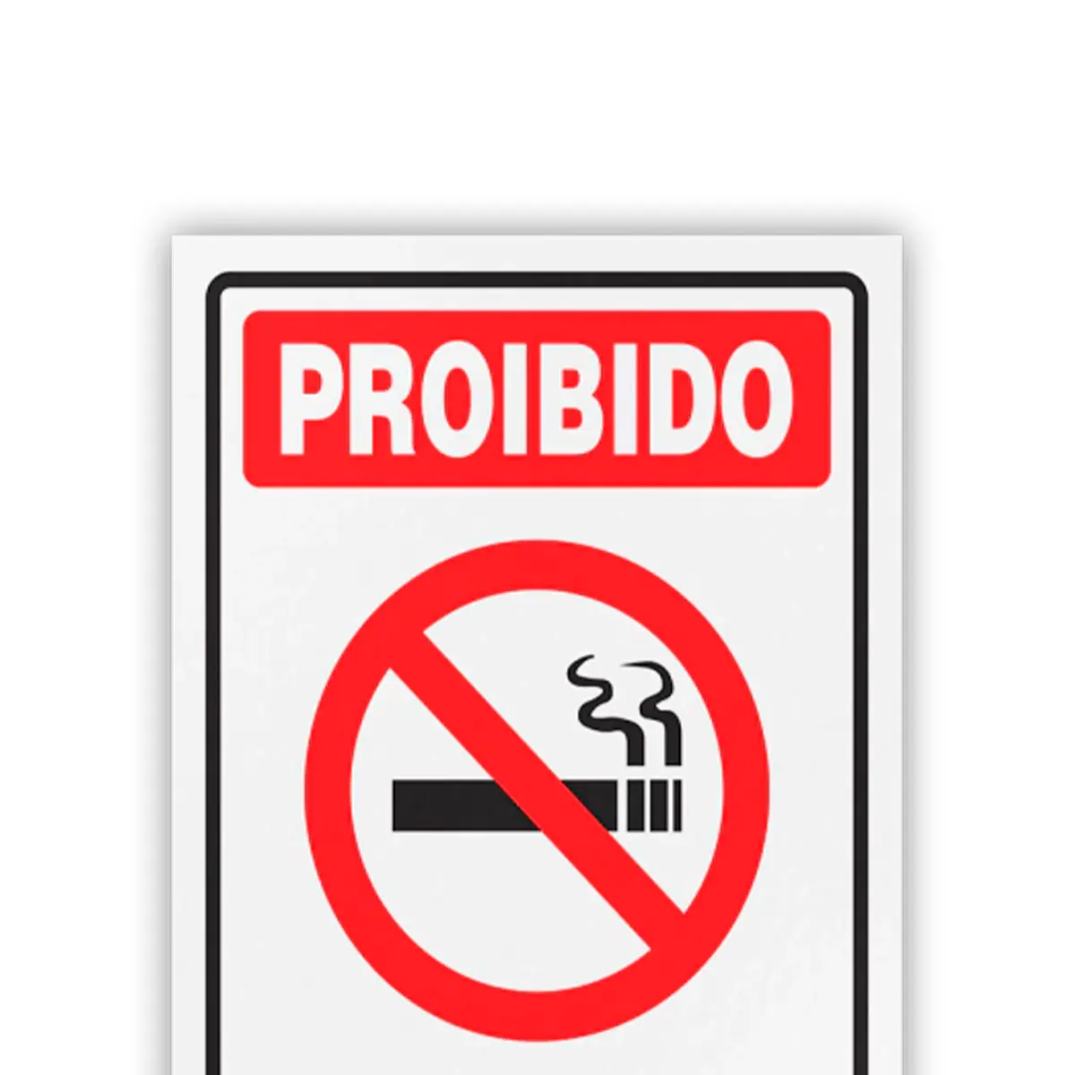 Placa Proibio Fumar 20x30 - Encartale