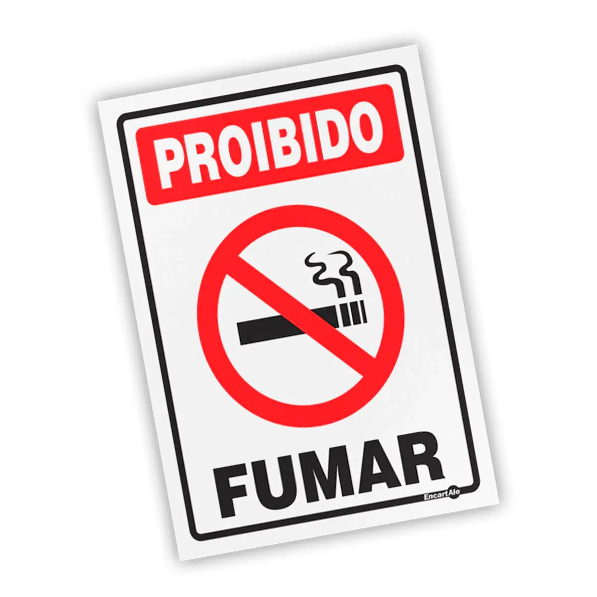 Placa Proibio Fumar 20x30 - Encartale