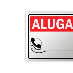 Placa Aluga-se - Encartale